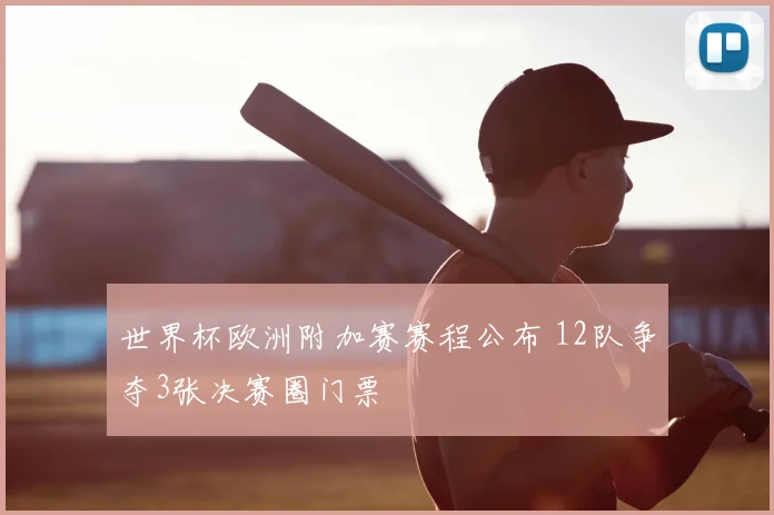 世界杯欧洲附加赛赛程公布 12队争夺3张决赛圈门票